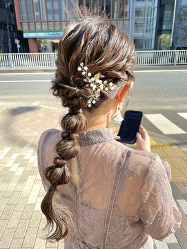 モーブ 代官山(mauve) ゆるふわ編みおろしアレンジ