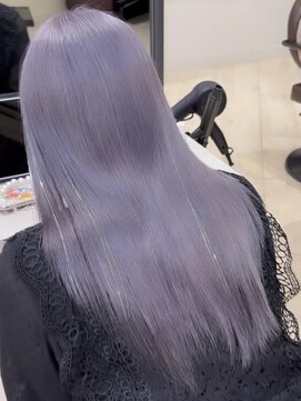 ユーフォリア 銀座本店(Euphoria) ラベンダー♪ ケアブリーチ×Aujuaトリートメント