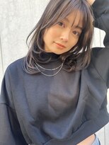 リンヘアーバイギフト 表参道(RIN hair by GIFT) レイヤーカット/ミディアム/ワンカール/ナチュラル/暗髪/韓国
