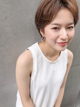 ロシェ 横浜店(loche) ウェットヘア オリーブベージュ×前髪ショート×横浜