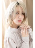 ハイトーンカラー個性的くびれヘアネオウルフY川口10代20代30代