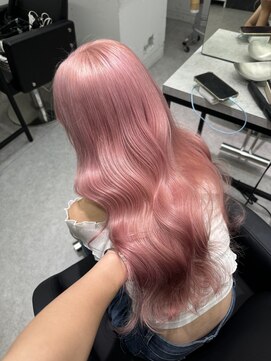 ペレ 渋谷(PELE) デザインカラー/レイヤーカット/ウェットヘア/オリーブベージュ