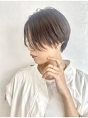 大人ショートボブ丸みショートカット