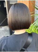 髪質改善20代30代大人ガーリーダークアッシュボブ