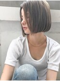 大人ボブミニボブショートボブハイライトインナーカラー30代