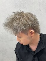 ルースト 西院店(ROOST)&nbsp;スパイキー×ホワイトシルバー×ピンパーマ