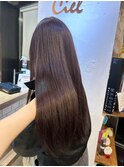 〇ラベンダーグレージュ ブリーチなし 透明感カラー