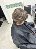 白髪ぼかしハイライト