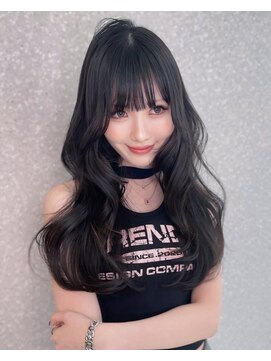 リリー(Lilley) くすみベージュ×姫カットレイヤー×韓国風巻き【ayana】