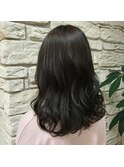 30代40代50代◎大人可愛い小顔無造作カールナチュラルアッシュ