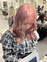 ベレーザ 渋谷(BELEZA)&nbsp;13205ブリーチ＆ダブルカラーレイヤーカットラベンダーピンク