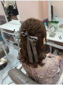 ハーフアップ