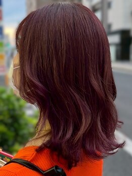 ノアサロン(Noa SALON)の写真/「肌も綺麗に見える透明感カラー。髪へのダメージは最小限に。」