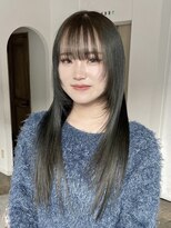 ヘアーアイスカルテット(HAIR ICI QUARTET) 大人美人艶カラーオリーブ透明感レイヤーロング