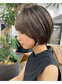 ハイライトバレイヤージュダブルカラーケアブリーチ30代40代