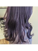 くびれヘアスモーキーパープルウェーブ