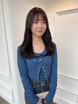 オズ 郡山桑野店(OZ) ミニウルフチェリーブラウンホワイトグレージュフェザーパーマ