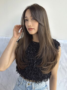 エニー 栄(Any) 韓国ストレート×オリーブベージュ