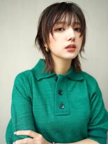 ギークス(GEEKS)&nbsp;【GEEKS渋谷】顔周りレイヤー/モーヴピンク/秋カラー/ウルフヘア