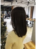 深めオリーブカラー【20代30代イルミナカラー/縮毛矯正/髪質改善