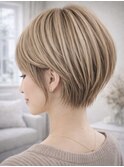 ブリーチハイライト髪質改善ダブルカラーレイヤーカット