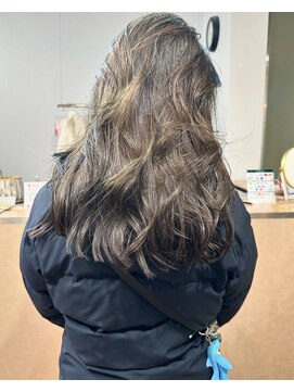 ムード(mood) グレージュ/オリーブグレージュ/ダブルカラー/透明感カラー