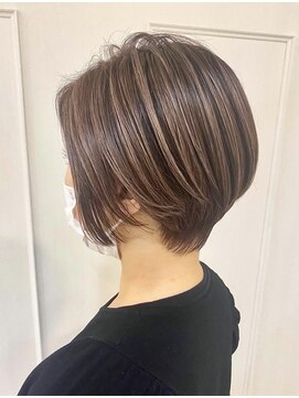 トゥルーブ バイ ファースト 富沢店(trove by first) ショートボブ×クリアベージュ