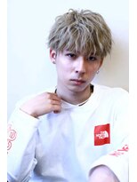 リノ エヘウ(Lino eheu) ツイストパーマ七三オールバックマッシュウルフスリークショート