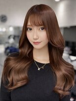 エリーツ 表参道(elyts) シールエクステでロング韓国ヘア/表参道 ワンホンヘア 髪質改善