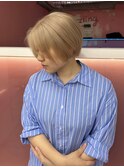 ミルクティーベージュ/ホワイトミルクティー/小顔ヘア