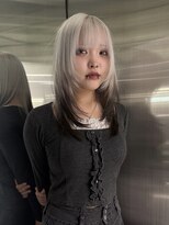 Nuuk 立川 ケアブリーチ/ハイトーン/ブリーチ【ヌーク】&nbsp;ミルクティーブロンド/ケアブリーチ/レイヤーカット/立川/立川駅