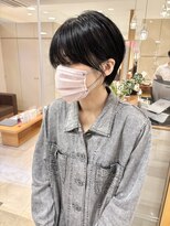 モリオ フロム ロンドン サッポロファクトリー店(morio FROM LONDON)&nbsp;morio 骨格矯正カット 耳掛け丸みショート 顔周りカット