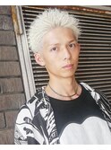 ホワイトブレイズアップバング　ショート