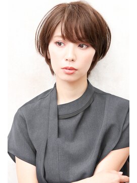 シトロン ブラン(CITRON blanc) 耳掛けふんわりひし形ショート　ココアブラウン