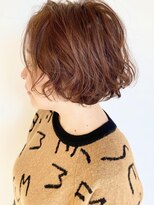 モリオフロムロンドン 原宿本店(morio from London) 【morio原宿】春スタイル ウェーブボブ オレンジブラウン