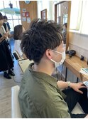【 YUCCA 】短髪刈り上げショートメンズ/ナチュラルパーマ