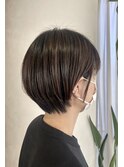 耳掛けショートボブ*ナチュラルハイライト