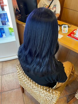 ヘアルーム フラット(HAIR ROOM flat) ネイビーカラー