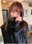 wolf ステップカット ココアブラウンベージュ