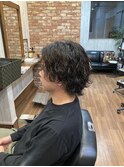波巻きパーマ