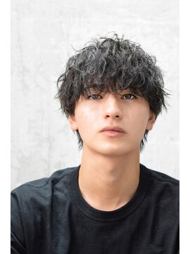 オルズ 渋谷(ALLZ) ツイストスパイラルパーマ黒髪マッシュウルフツイストパーマ