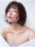 大人可愛い☆無造作ナチュラルショートボブ（梅田）