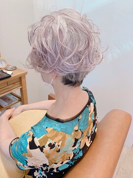 リール ヘアー 箱崎店(rire hair) ミセスデザインカラー×ナチュラルパーマ