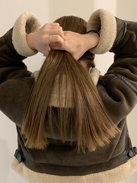 ユニコ(unico) ブリーチなしダブルカラー/ミルクティーベージュ