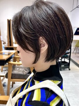 ビューイースト 亀戸 錦糸町(VIEW EAST) マッシュショートボブ/フェザーバング/カーキグレージュ