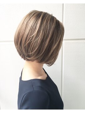 リティアンドビューティースタジオモッズシブヤ(LITTY&beauty studio M.O.D shibuya) ＃オリーブベージュ＃ショートボブ＃ミルクティーベージュ