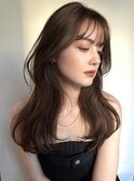 韓国ヘアーハッシュカットレイヤーカットグレージュブリーチ無し