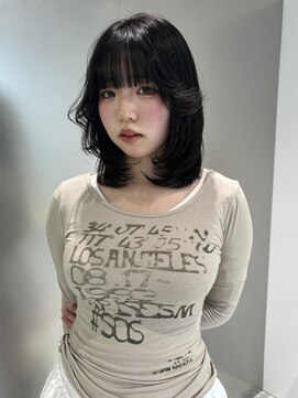 ゼスト ジグ(ZEST ZIGU) ミディアムレイヤー　黒髪　吉祥寺　AN