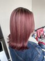 コレットヘア(Colette hair)&nbsp;ピンクベースにピンクベージュのハイライトは気分あがります！！
