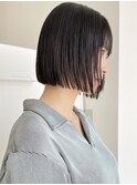 ショートバレイヤージュマッシュウルフタッセルボブパーマ60代